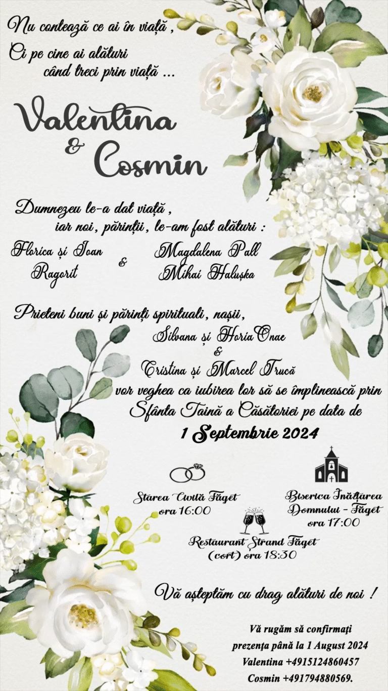 invitatie digitala flori albe 2